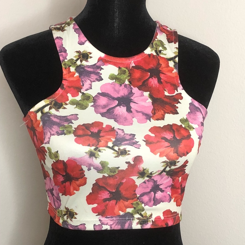 Floral Cute Crop Top